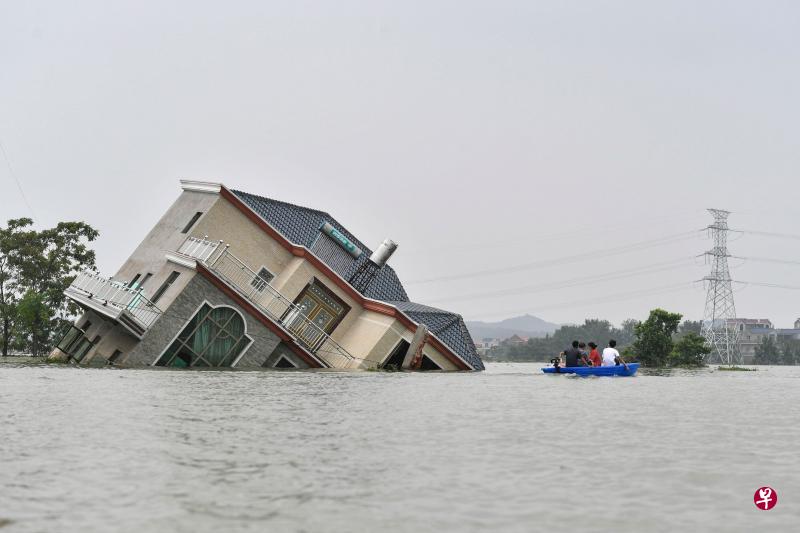 强降雨猛灌卫星遥感显示鄱阳湖变大四分之一